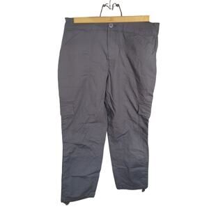 Social Standard By Sanctuary Washed Black Dark Gray Poplin Cargo Pants NWT M